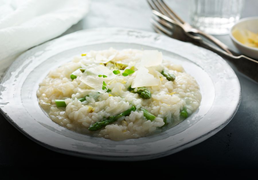 Risotto al limone med parmesan – matcher perfekt med Bellavista Franciacorta.